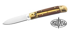 Фото Автоматический нож Витязь B5120, сталь 40х13, рукоять дерево латунь