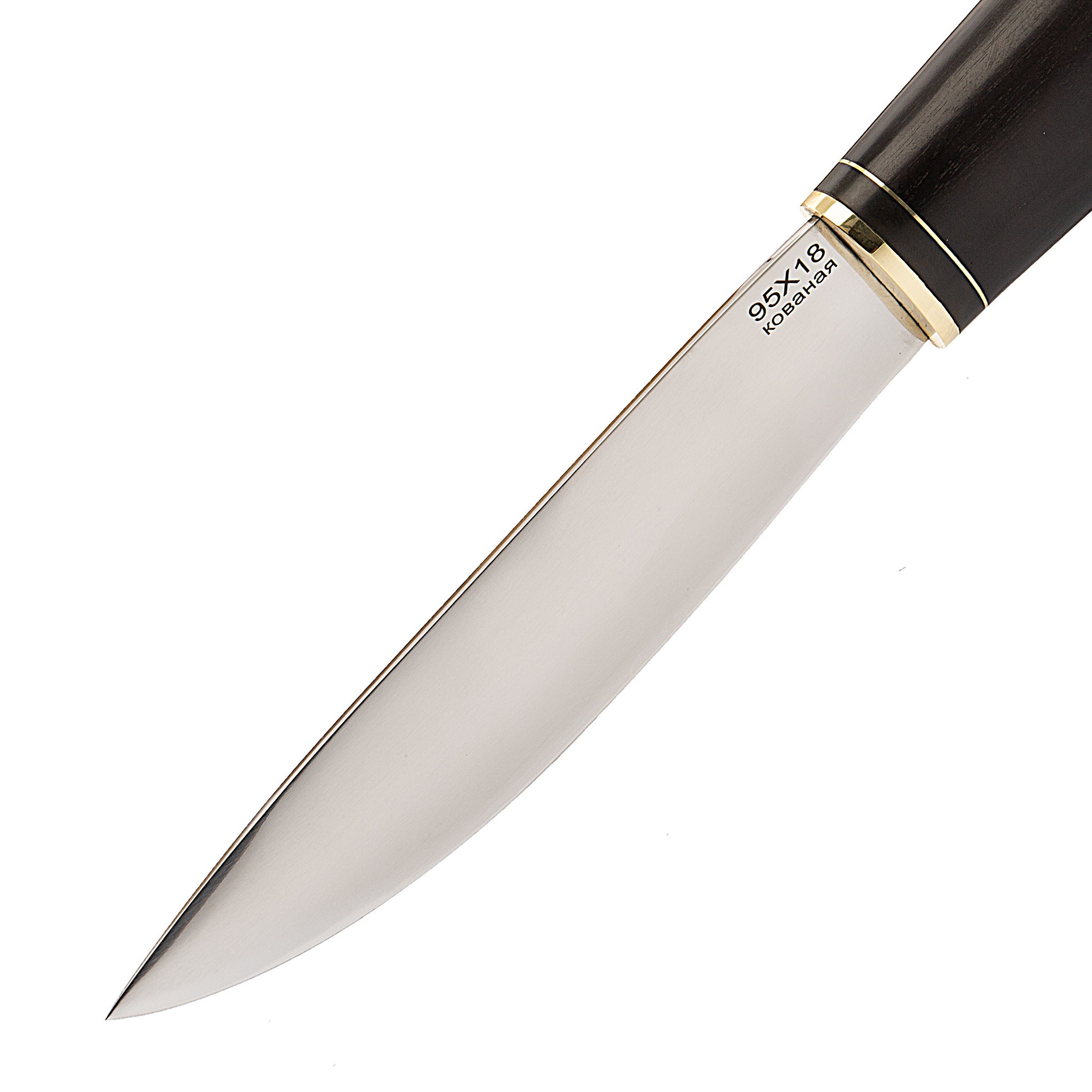 Нож Якутский, сталь 95х18, граб - фото 2
