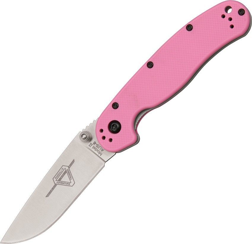 Складной нож Ontario RAT II, розовый