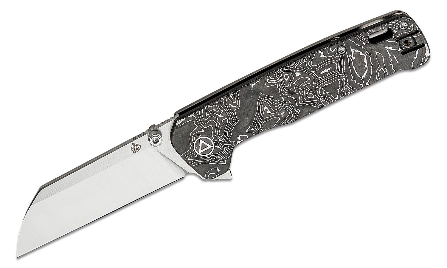 Складной нож QSP Penguin Plus QS130XL-D1, сталь CPM 20CV, рукоять карбон/титан