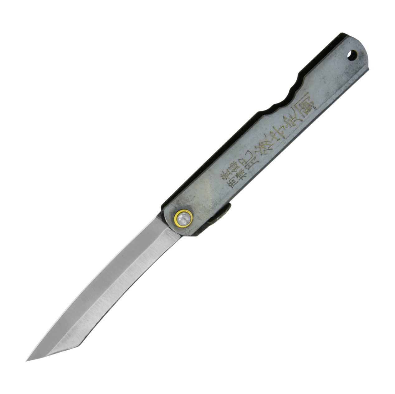 Складной нож Higonokami, сталь AoGami, рукоять нержавеющая сталь, черный