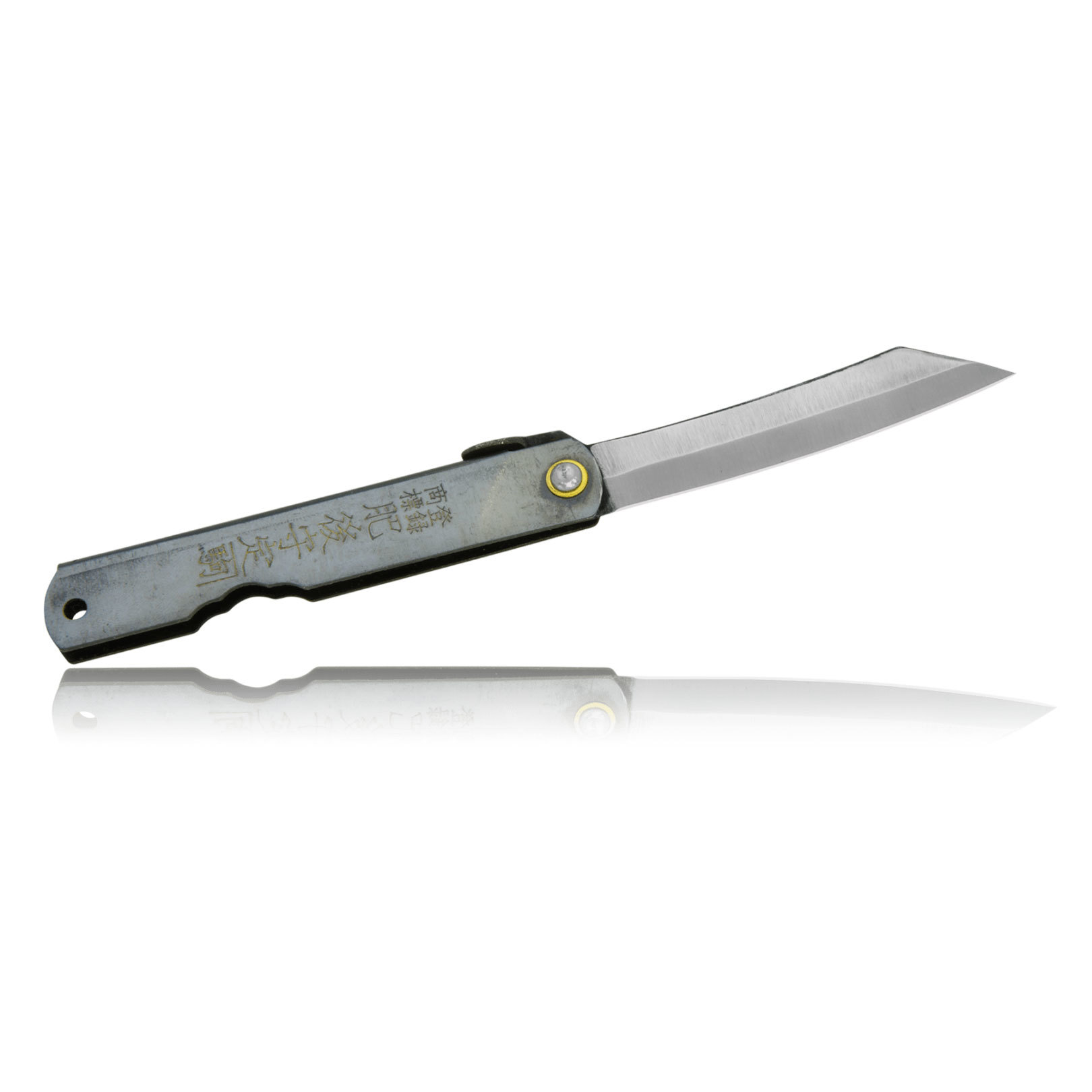 Складной нож Higonokami, сталь AoGami, рукоять нержавеющая сталь, черный - фото 2