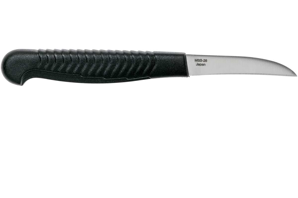 фото Нож кухонный овощной spyderco k09pbk mini paring, сталь mbs-26 plain, рукоять полипропилен, чёрный