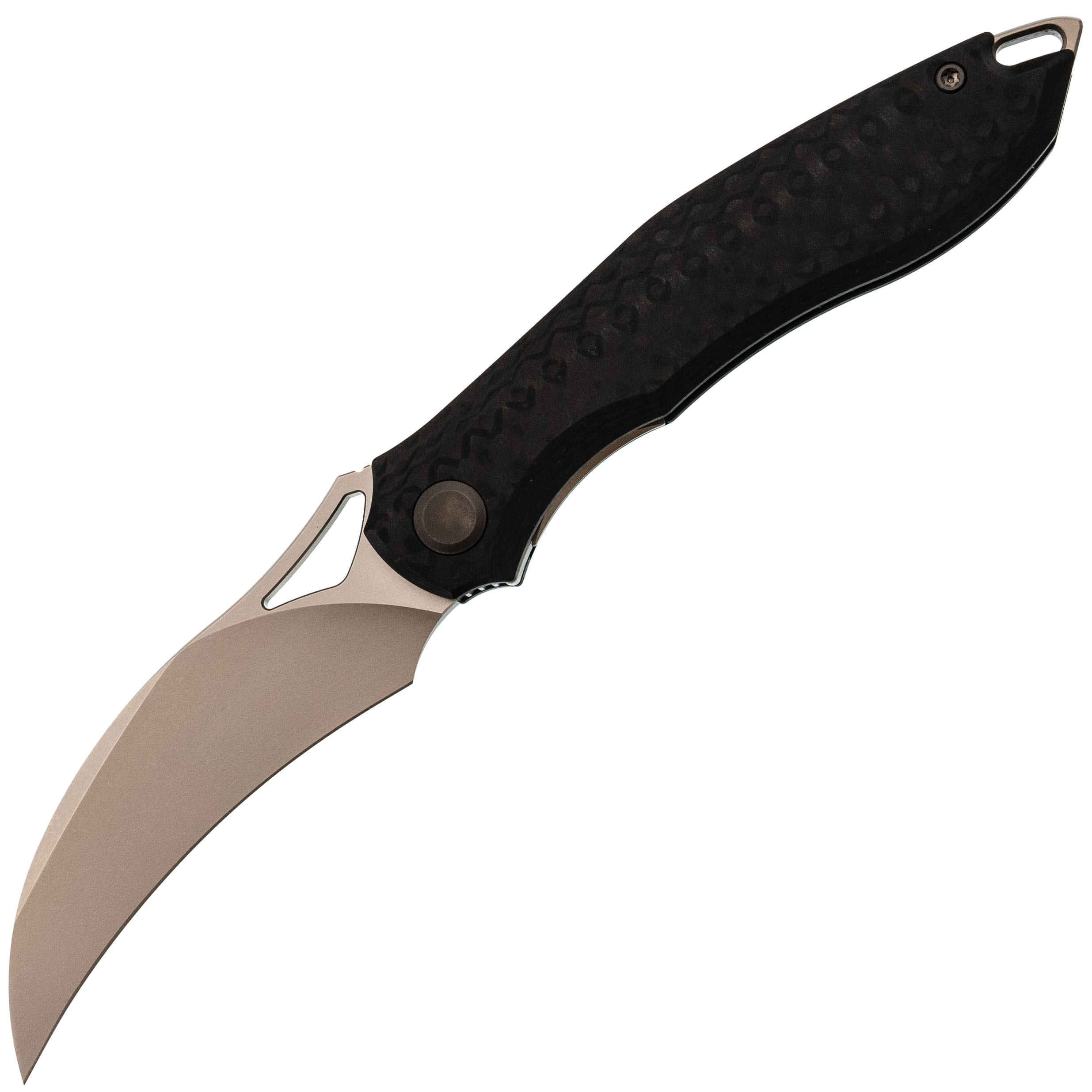 Складной нож TuoTown Hawk, сталь T10S, рукоять G10/Carbon Fiber