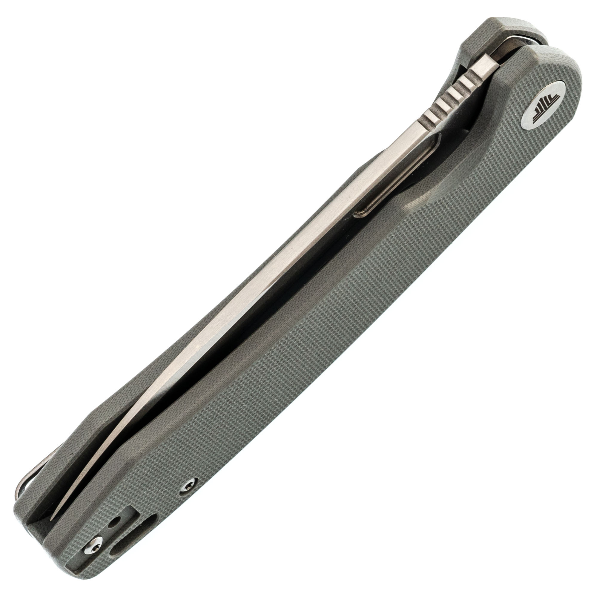 Складной нож Trivisa Columba-03gr, сталь 14C28N, рукоять G10, серый - фото 10