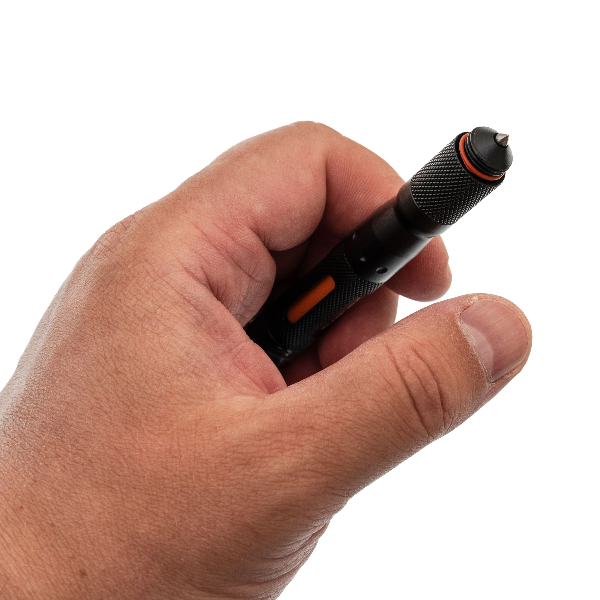 Многофункциональная ручка для выживания  с фонариком 11 в 1, оранжевая - фото 7