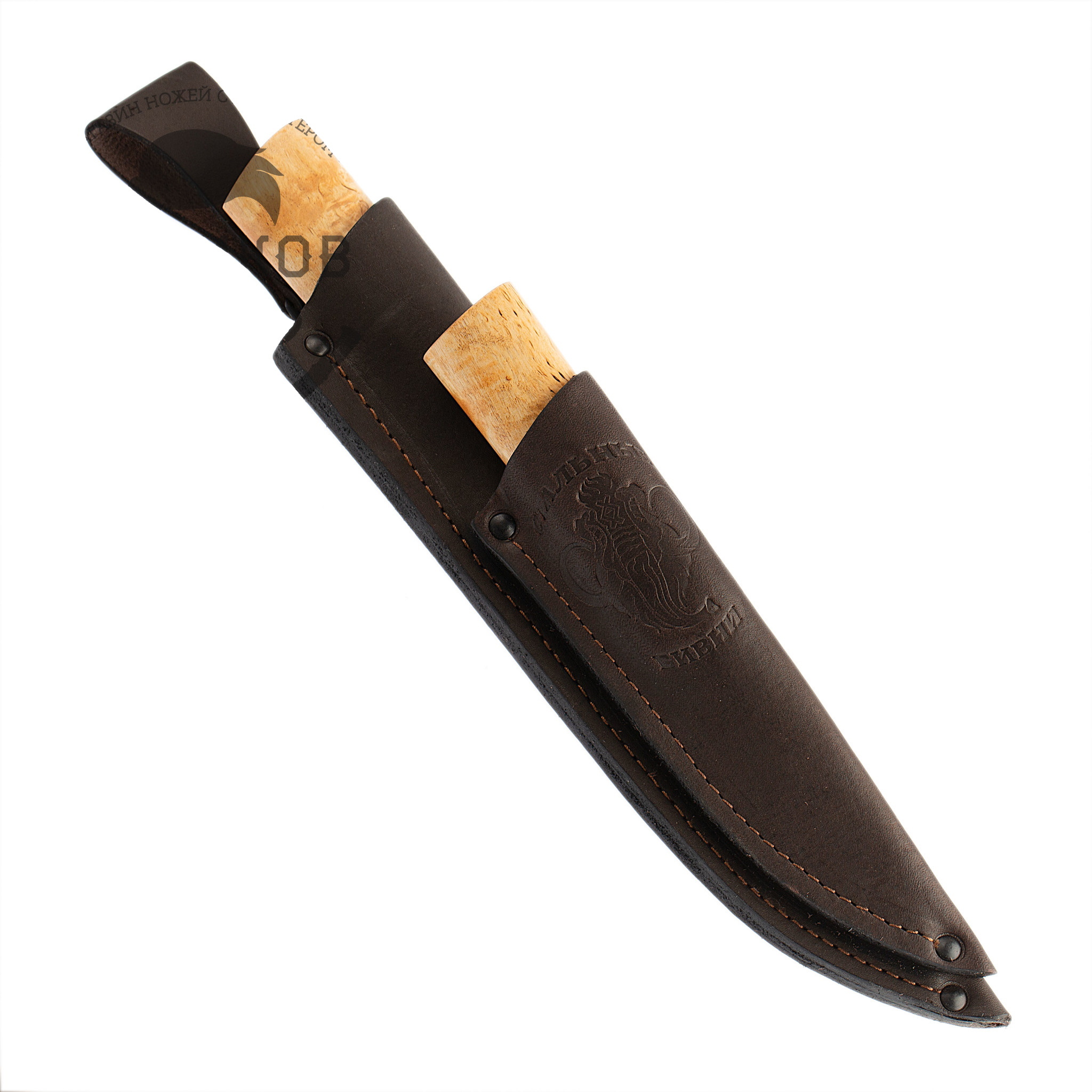 Комплект якутских ножей, сталь Х12МФ, двойной чехол от Ножиков