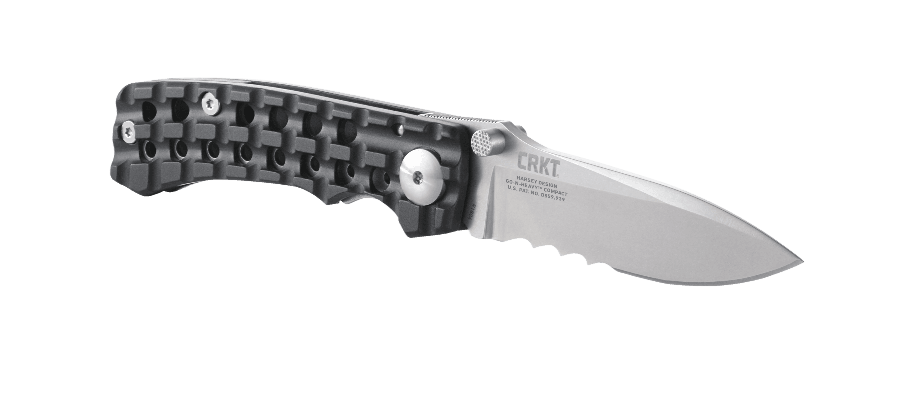 фото Складной нож crkt r1804 ruger® knives go-n-heavy™, сталь 8cr13mov stonewashed combo blade, рукоять алюминий