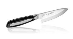 Фото Кухонный нож Деба мини Tojiro Flash FF-DE105, сталь VG-10, рукоять микарта, черный