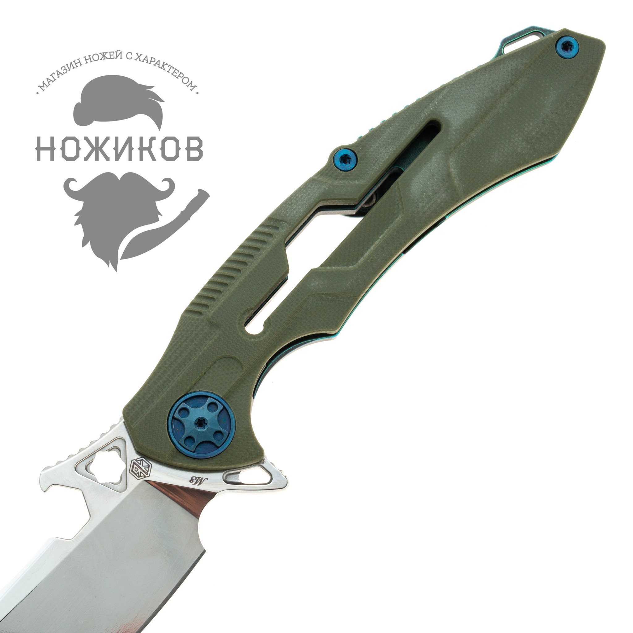 Нож складной Rikeknife M3 green - фото 2