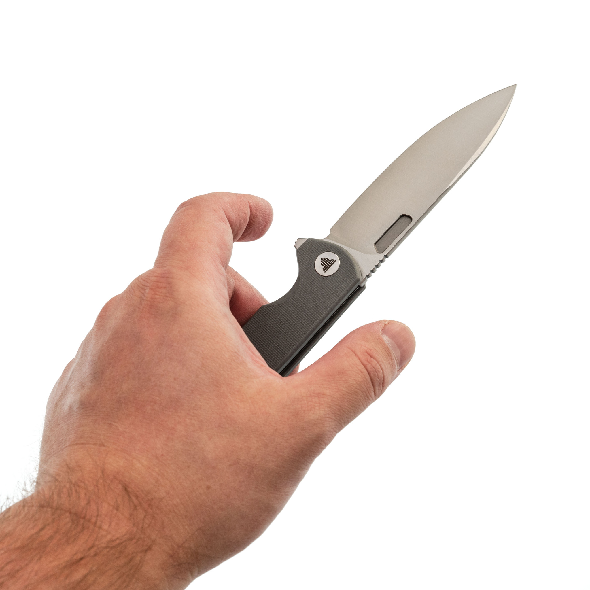 Складной нож Trivisa Columba-03gr, сталь 14C28N, рукоять G10, серый - фото 8