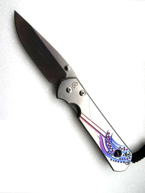 Нож складной Large Sebenza 21 Unique Graphics Ametyst Cabochon 9.2 см. ChR/L21UN E Amethyst SS14