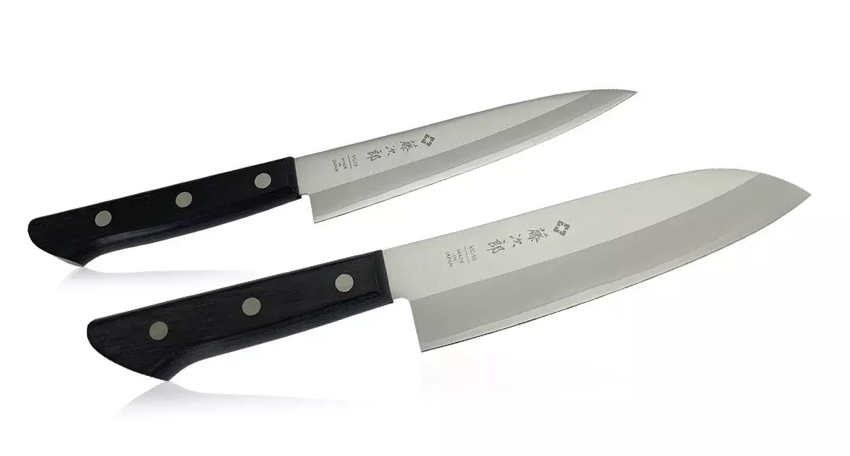 фото Набор из 2-х кухонных ножей tojiro tbs-200, сталь vg-10, рукоять дерево