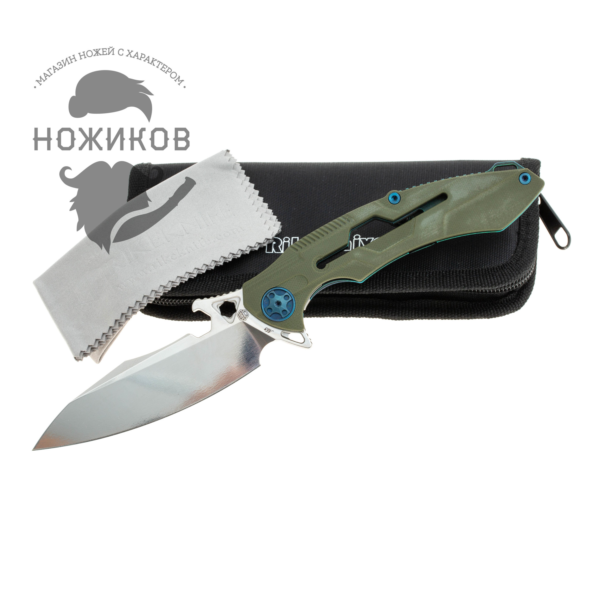 Нож складной Rikeknife M3 green - фото 8
