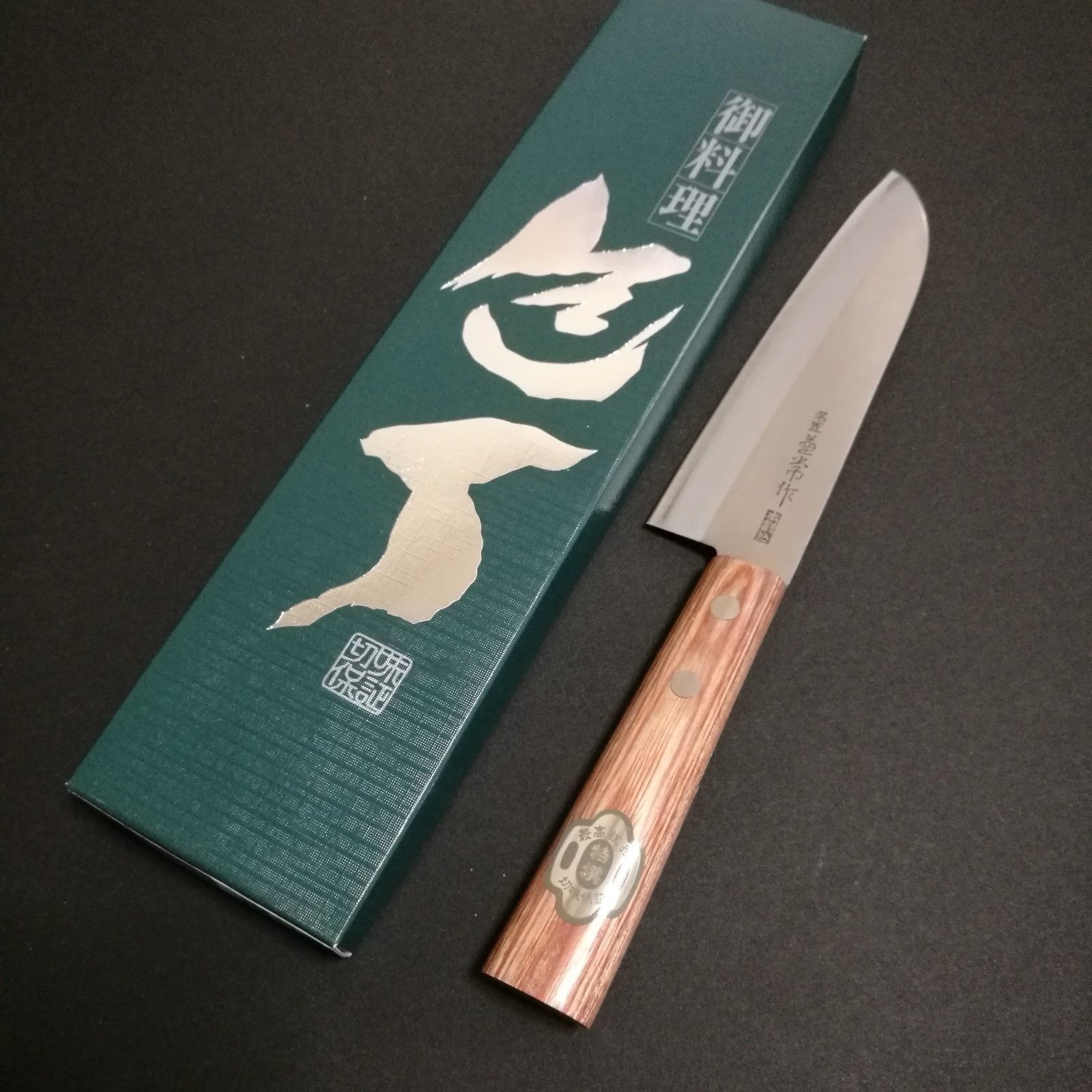 Нож кухонный  Гюито 180 мм, сталь Shirogami 2/SUS410, рукоять plywood - фото 1