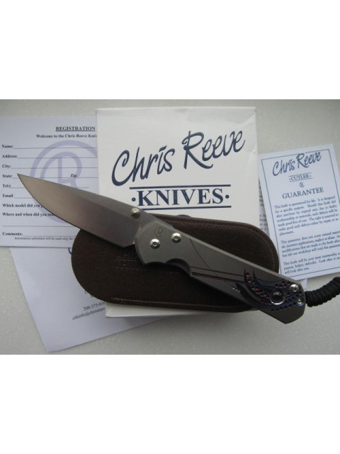 Нож складной Chris Reeve Large Sebenza 21 Ametyst Cabochon L21UN E Amethyst SS14, сталь CPM-S35VN, рукоять титан от Ножиков
