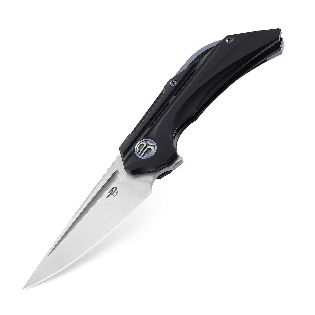 Складной нож Bestech Vigil, сталь M390, рукоять титан, черный складной нож bestech knives ascot d2 черно красный карбон