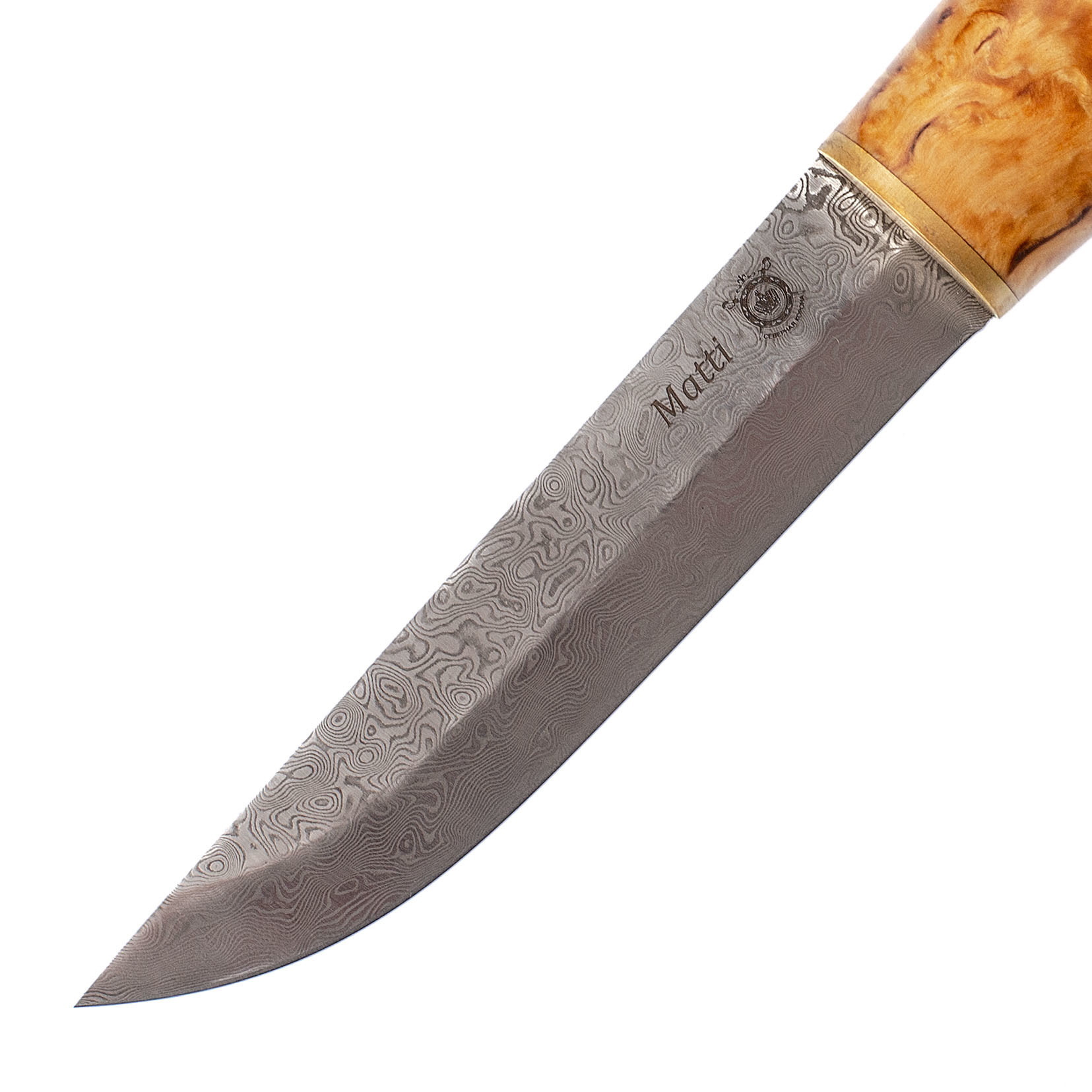 Нож якутский Matti, сталь ZDI-1016, рукоять карельская береза - фото 2