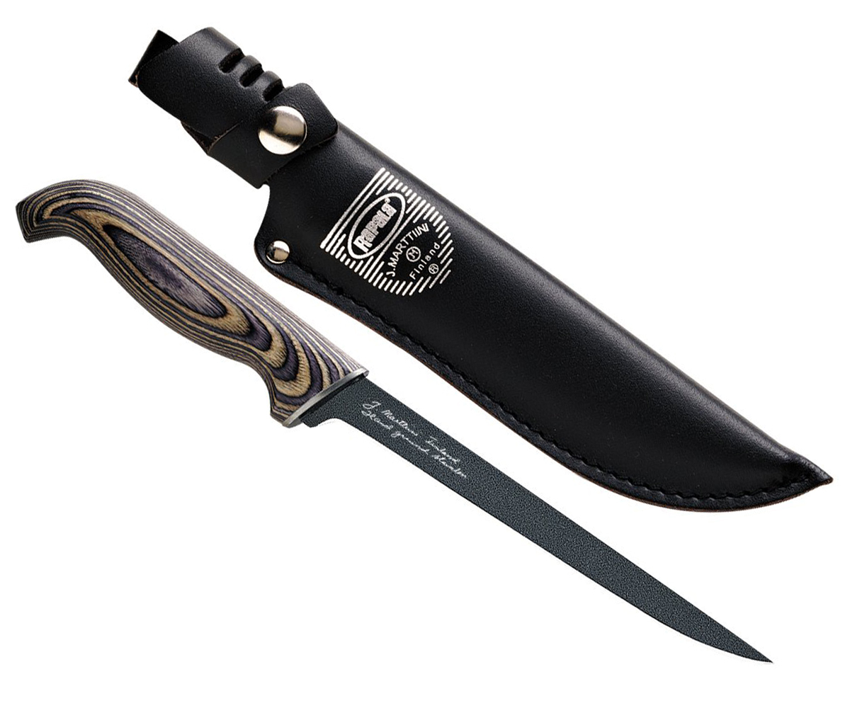 Филейный нож, Rapala, PRFGL6, нержавеющая сталь, кожаный чехол от Ножиков