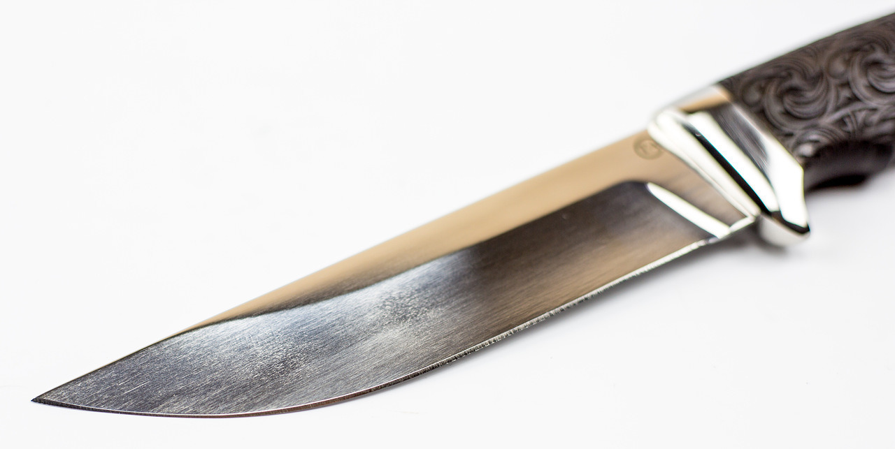 Нож Кобра-3, сталь 95х18, резной граб от Ножиков