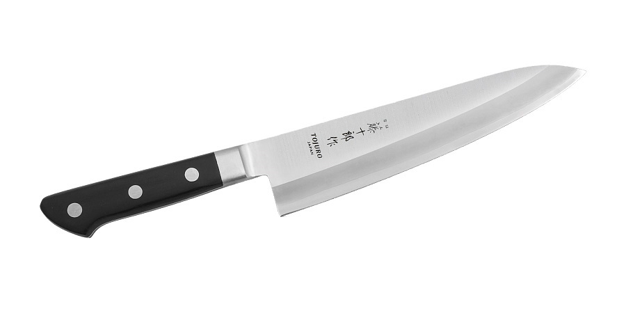 Нож Шефа Tojyuro Tojiro, TJ-121 JV, сталь Мо-V, чёрный - фото 1