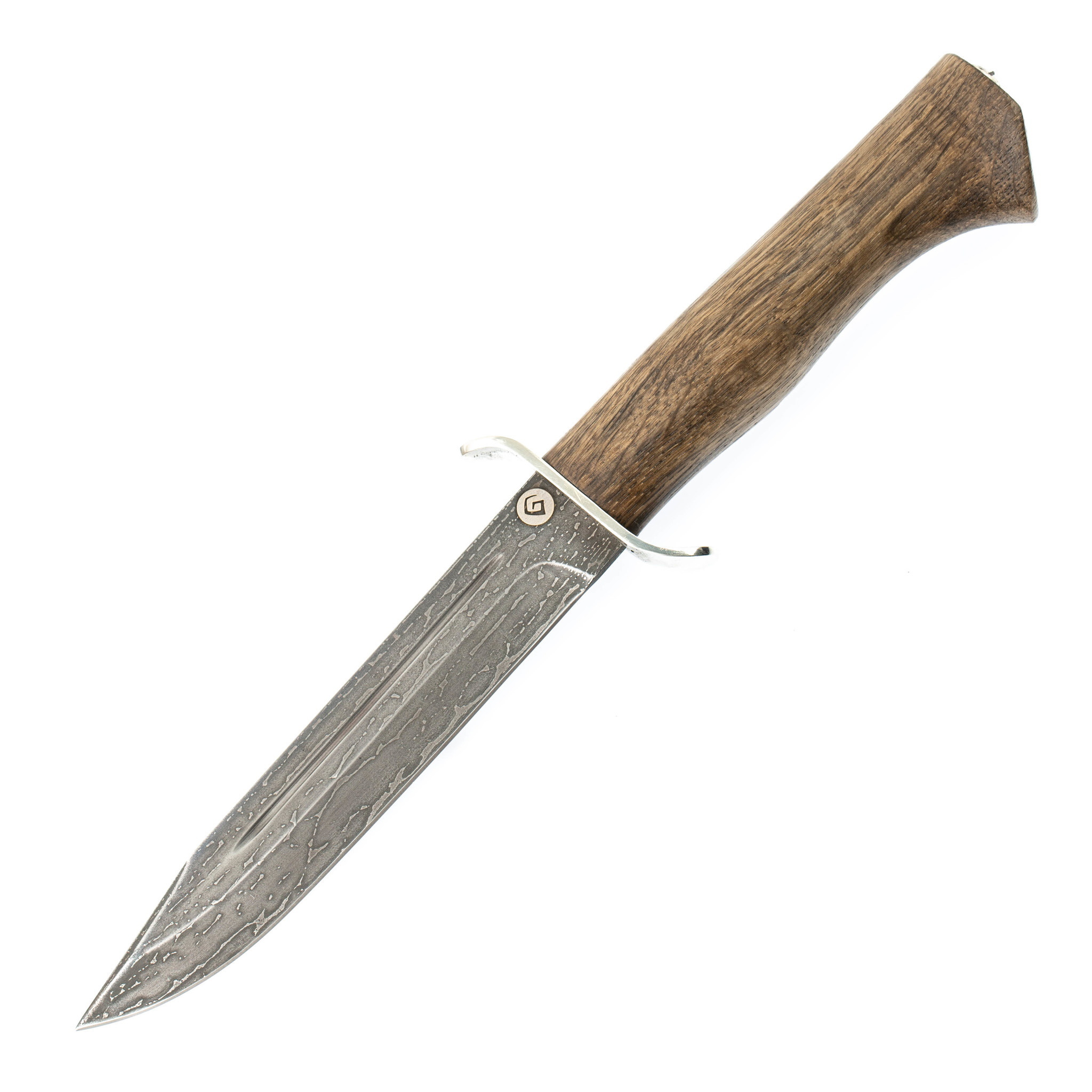 Нож НР-40, рукоять орех, булатная сталь - фото 1