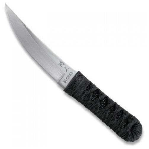 Нож с фиксированным клинком CRKT Sakimori, сталь 01 Tool Steel, рукоять кожа/паракорд от Ножиков