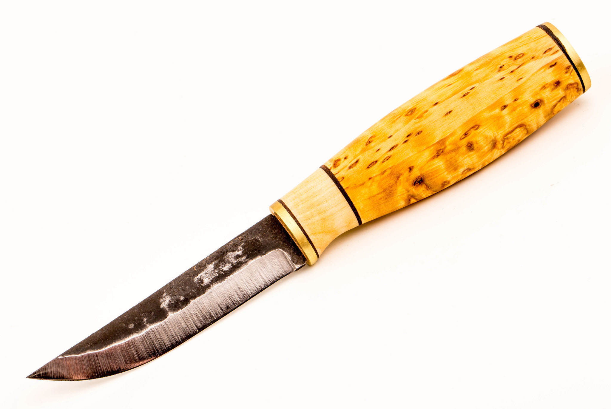 Нож Polar Puukko Natural 95, финская береза, сталь 80CrV2 - фото 1