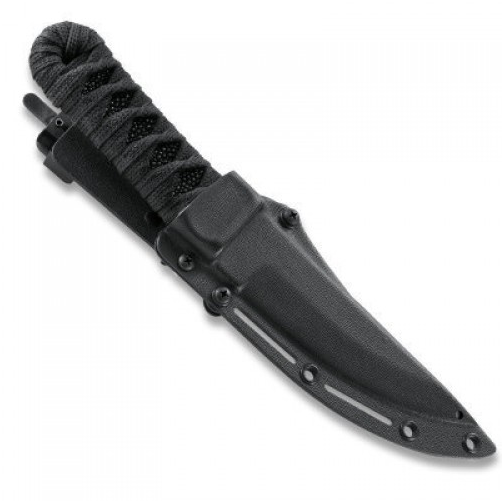 Нож с фиксированным клинком CRKT Sakimori, сталь 01 Tool Steel, рукоять кожа/паракорд от Ножиков