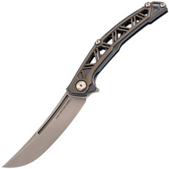 Фото Складной нож Fat Dragon The Babel, сталь CPM-S90V, рукоять титановый сплав TC4, серый