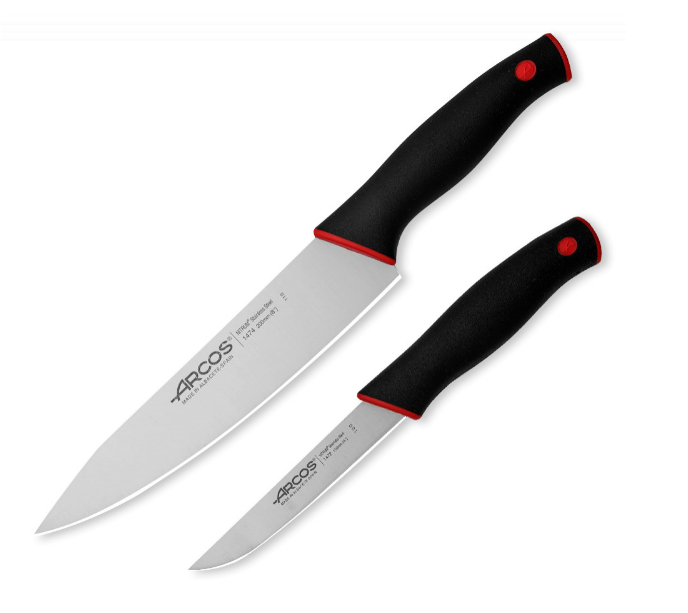 Набор из 2-х кухонных ножей Duo Arcos, сталь NITRUM, рукоять полипропилен, Для овощей, Овощечистки