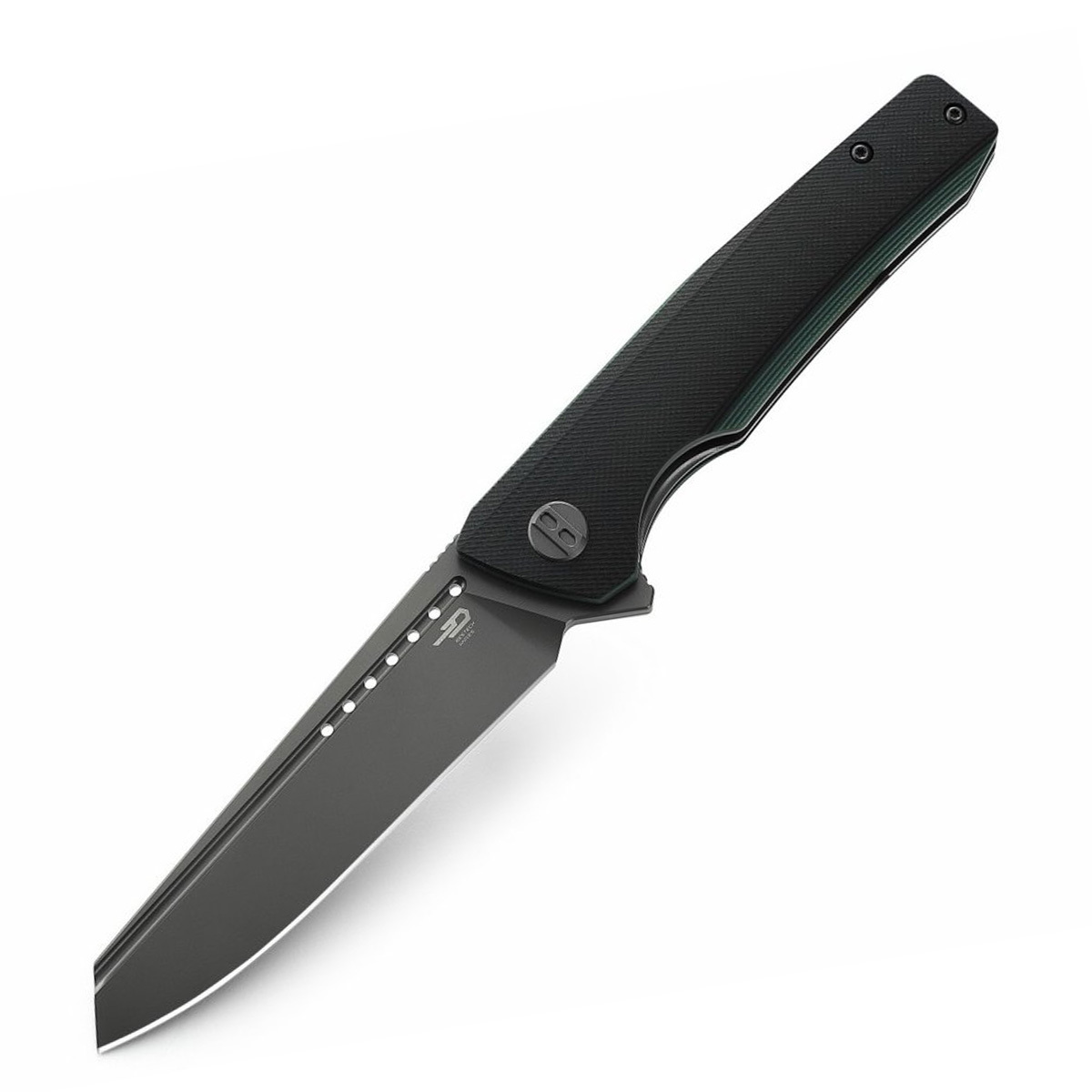 Складной нож Bestech Slyther, сталь 14C28N, Titanized, рукоять G10, черный складной нож bestech swordfish оранжевый d2