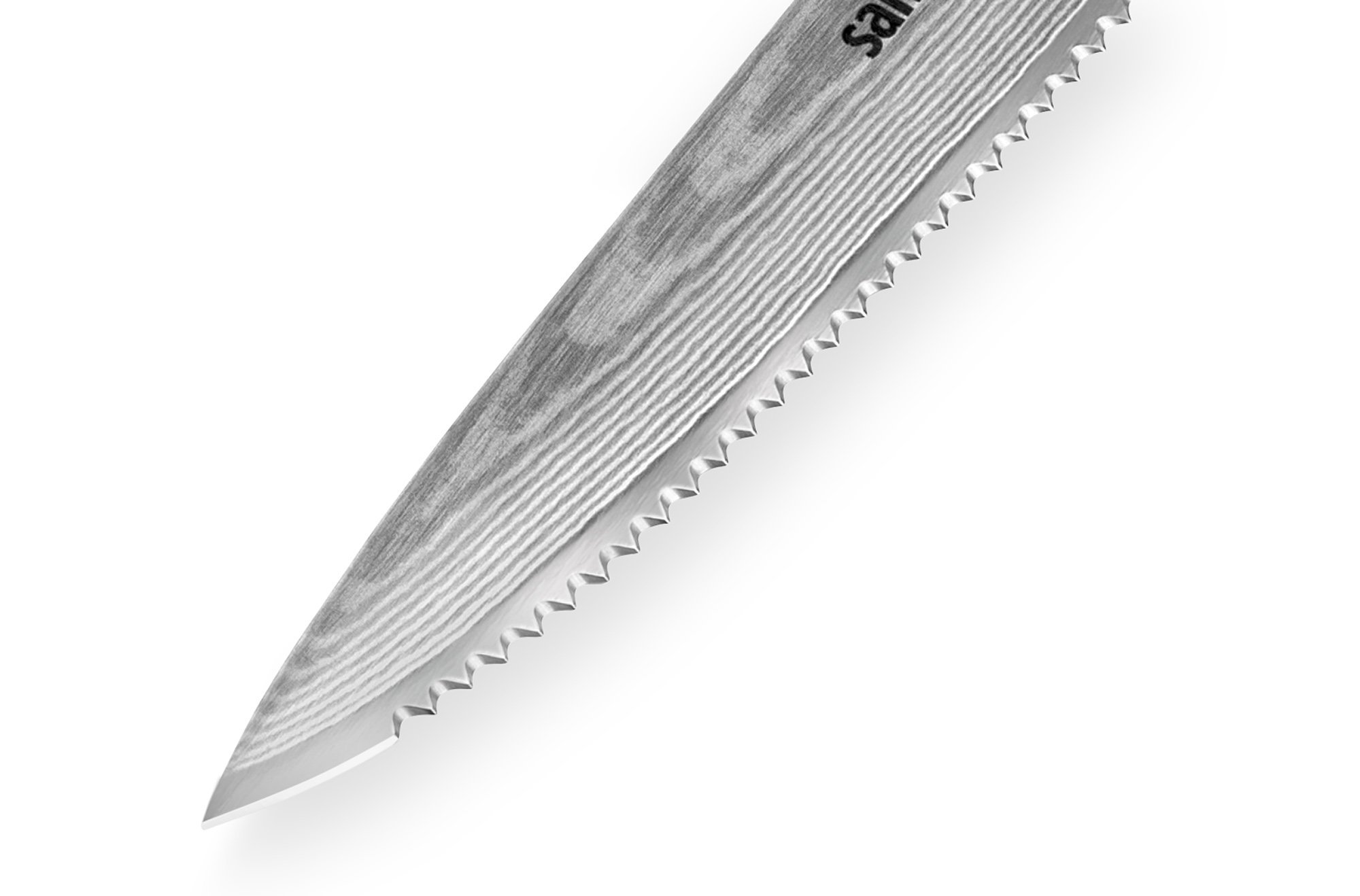 фото Нож кухонный для томатов samura damascus sd-0071/y, сталь vg-10/дамаск, рукоять стеклотекстолит