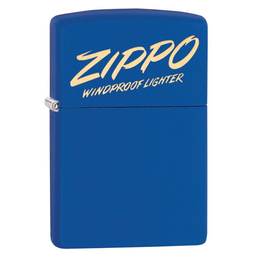 Зажигалка ZIPPO Classic с покрытием Royal Blue Matte, латунь/сталь, синяя, матовая, 36x12x56 мм