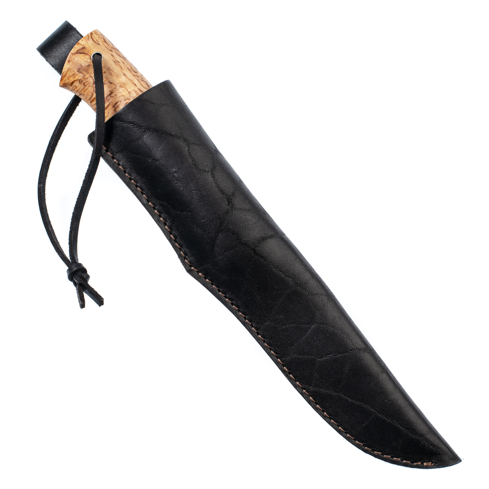 Нож Лиман, клинок S390, рукоять натуральная карельская береза - фото 6