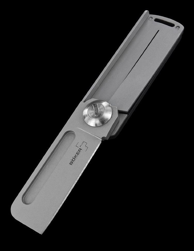 Нож складной Boker Plus Darriel Caston Design Rocket G10, сталь клинка 9Cr13CoMoV Bead Blasted Plain, рукоять нержавеющая сталь/стеклотекстолит G10, 01BO263 - фото 10