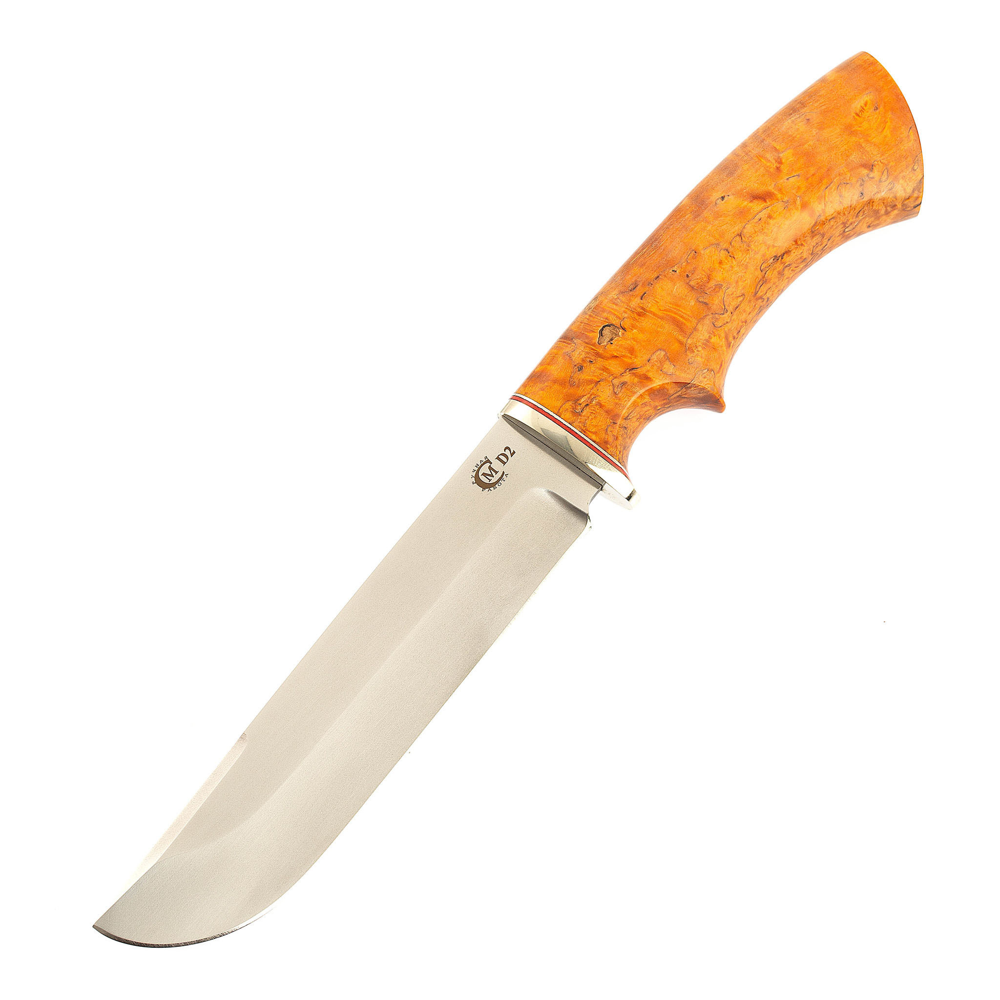 Нож Варяг, сталь D2, рукоять карельская береза доска разделочная торцевая adelica 46×19 5×3 см береза