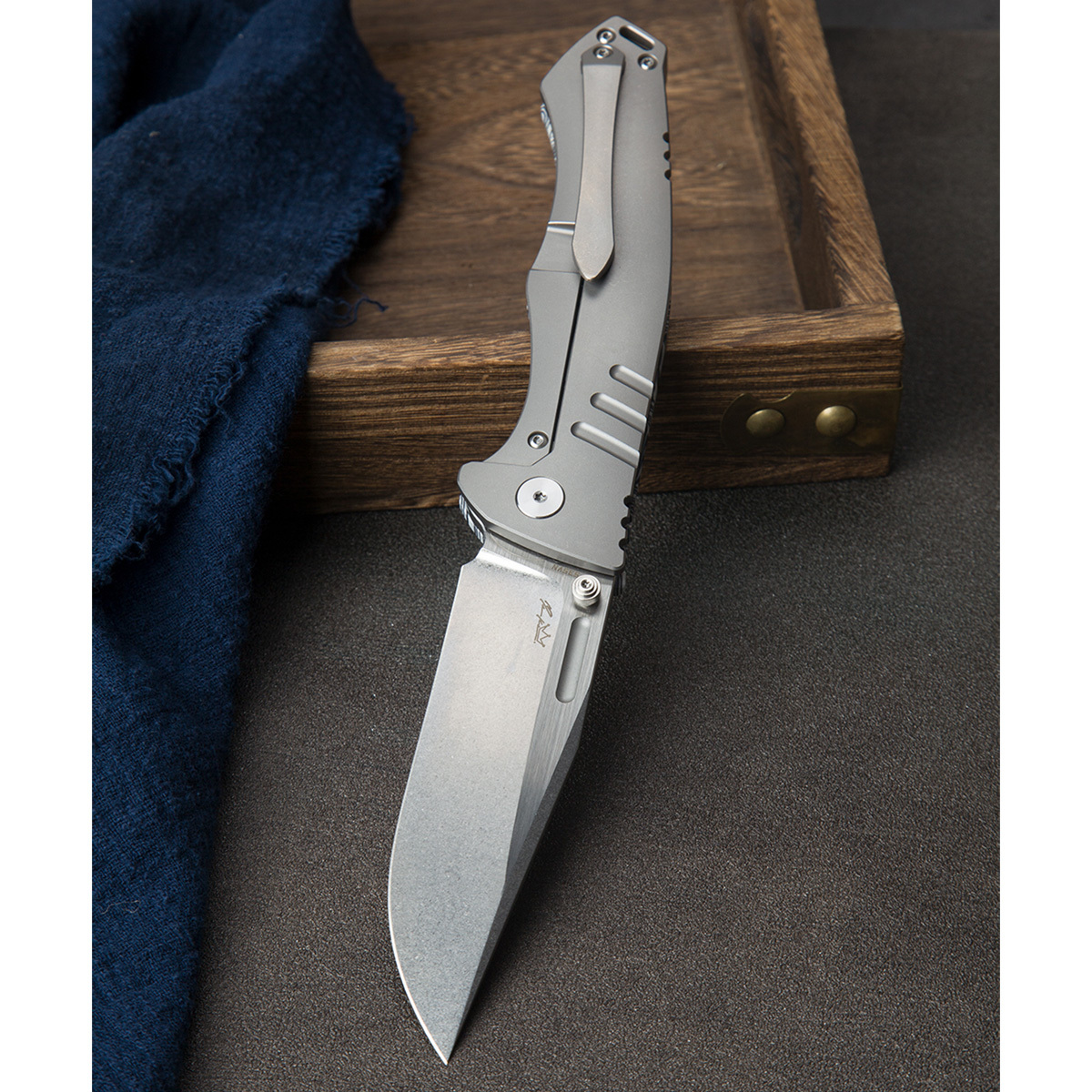 Складной нож Bestech Keen II, сталь S35VN, рукоять G10/титан - фото 4