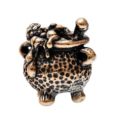 Фото Бусина для темляка Ведьмин котелок, бронза