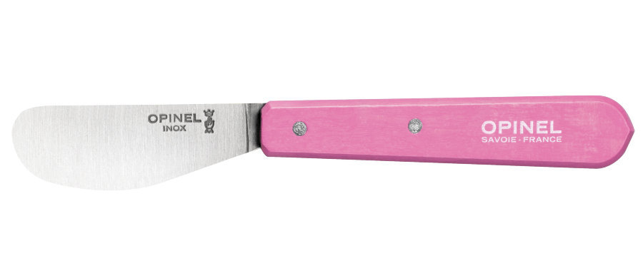 Нож для масла Opinel №117, деревянная рукоять, блистер, нержавеющая сталь, розовый от Ножиков