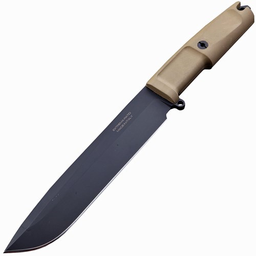 Нож с фиксированным клинком Extrema Ratio TFDE 19 Black Blade, cталь Bhler N690, рукоять прорезиненный форпрен - фото 6