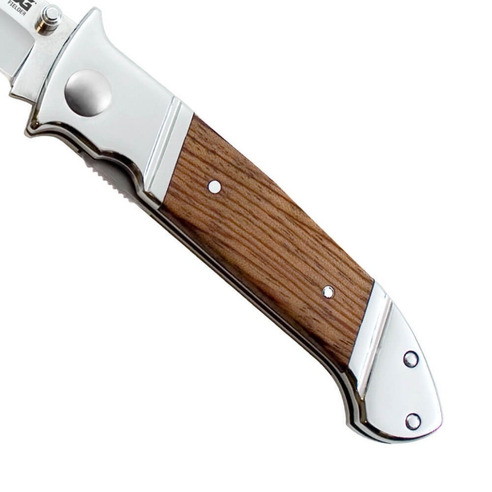 Складной нож Fielder - SOG FF30, сталь 7Cr17, рукоять дерево/сталь - фото 8