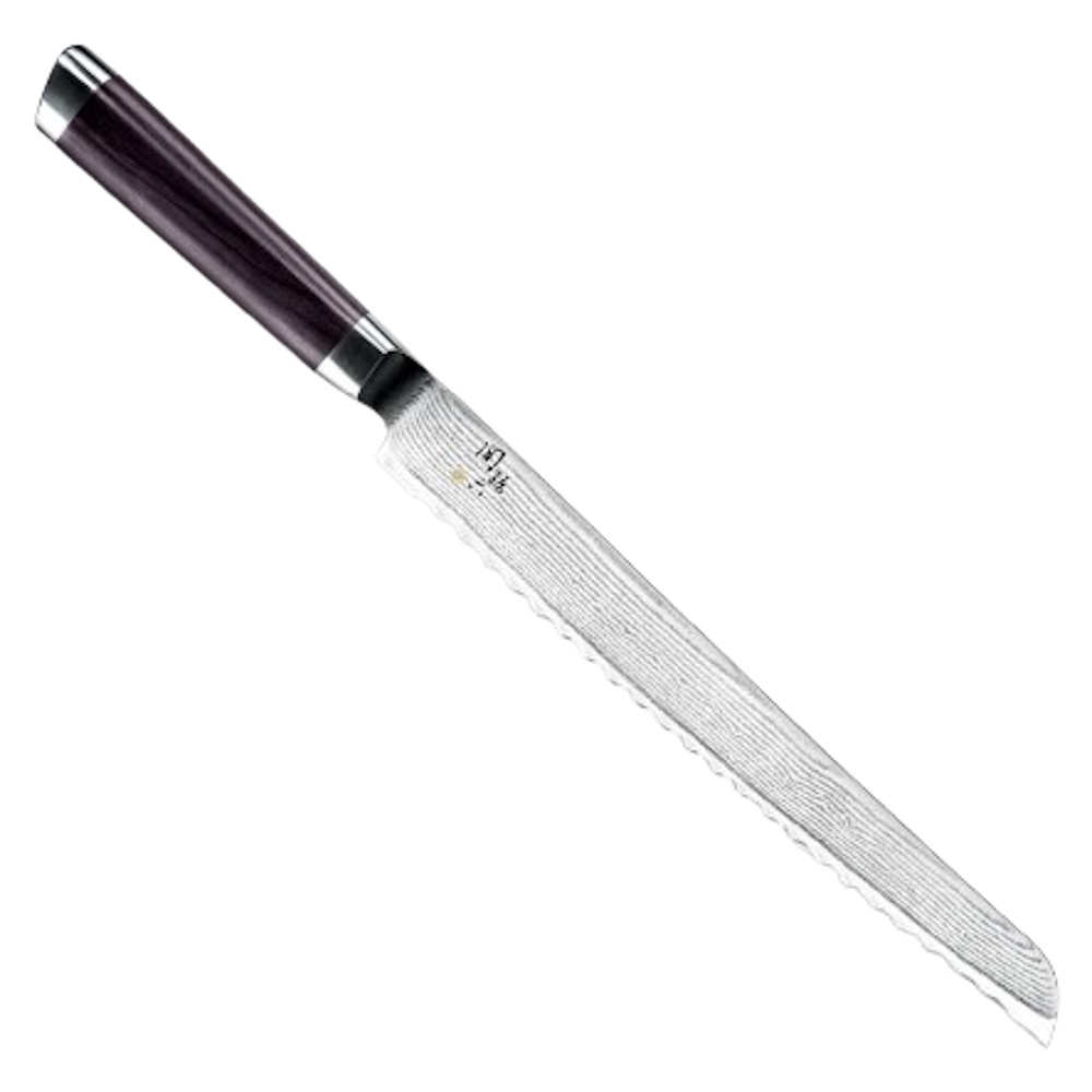 

Кухонный нож для хлеба Seki Magoroku Damascus 240мм, нержавеющая сталь