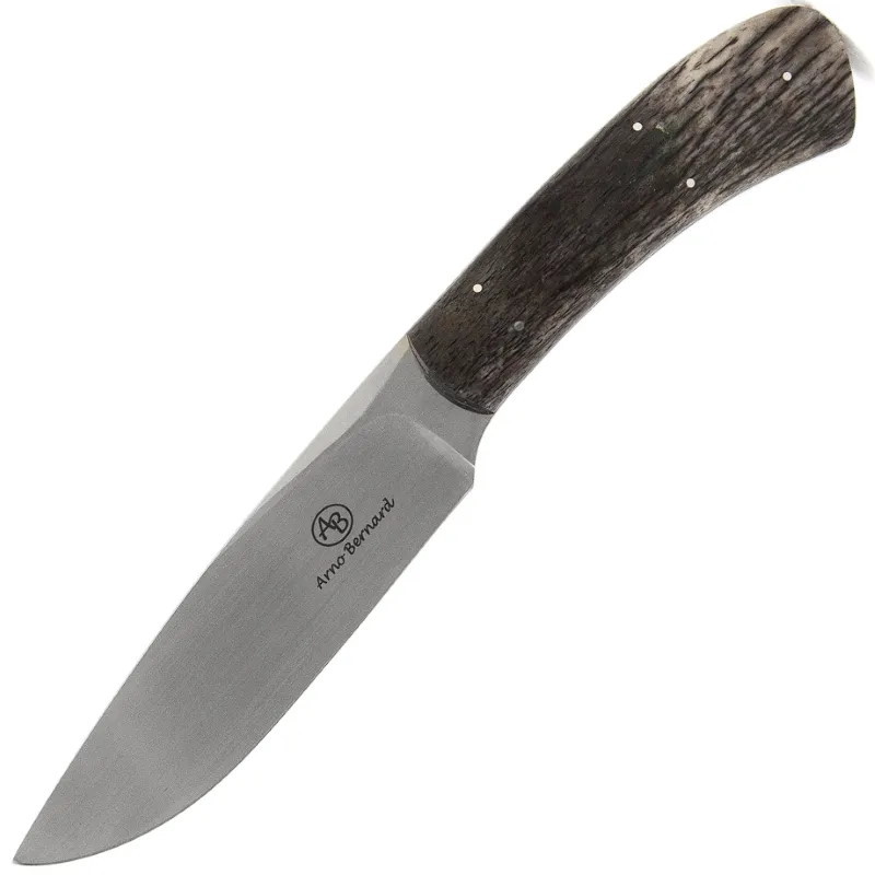 Нож с фиксированным клинком Arno Bernard Leopard, сталь N690, рукоять кость жирафа