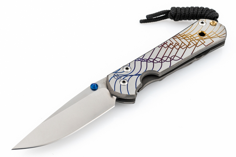 Нож складной Chris Reeve Large Sebenza 21, сталь CPM S35VN, рукоять титан с рисунком Waveform от Ножиков