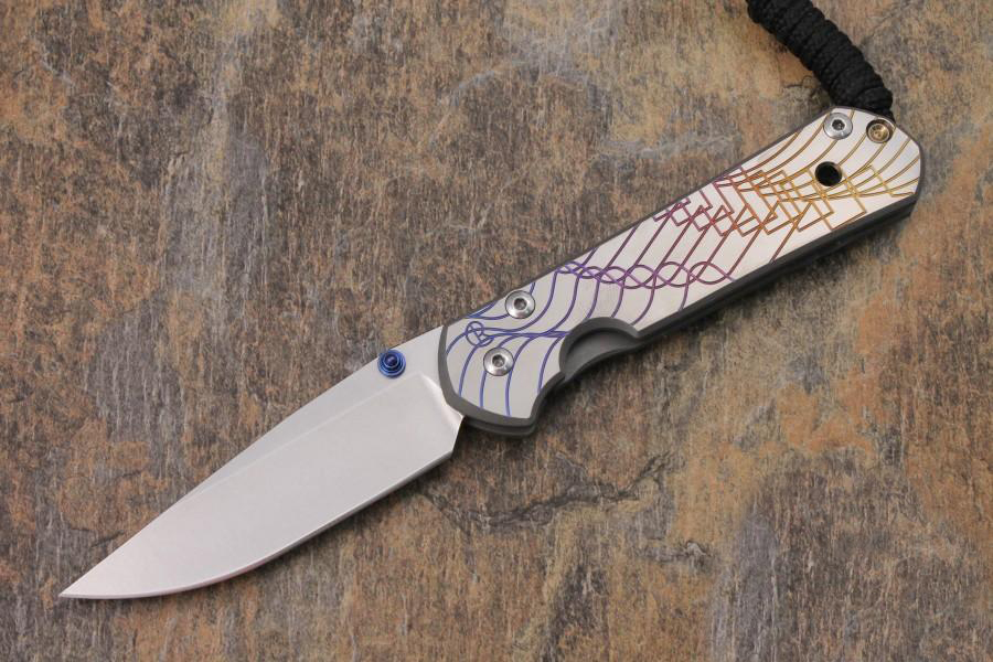 Нож складной Chris Reeve Large Sebenza 21, сталь CPM S35VN, рукоять титан с рисунком Waveform от Ножиков