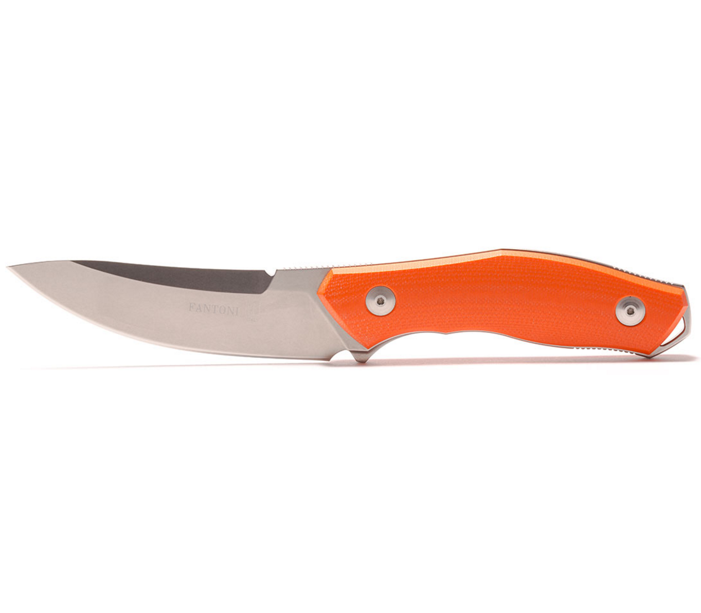 Нож с фиксированным клинком C.U.T. Fixed, Orange G-10 Scales, Stonewashed CPM® S30V™, Dmitry Sinkevich (SiDiS) Design, Kydex Sheath 10.6 см. - фото 2