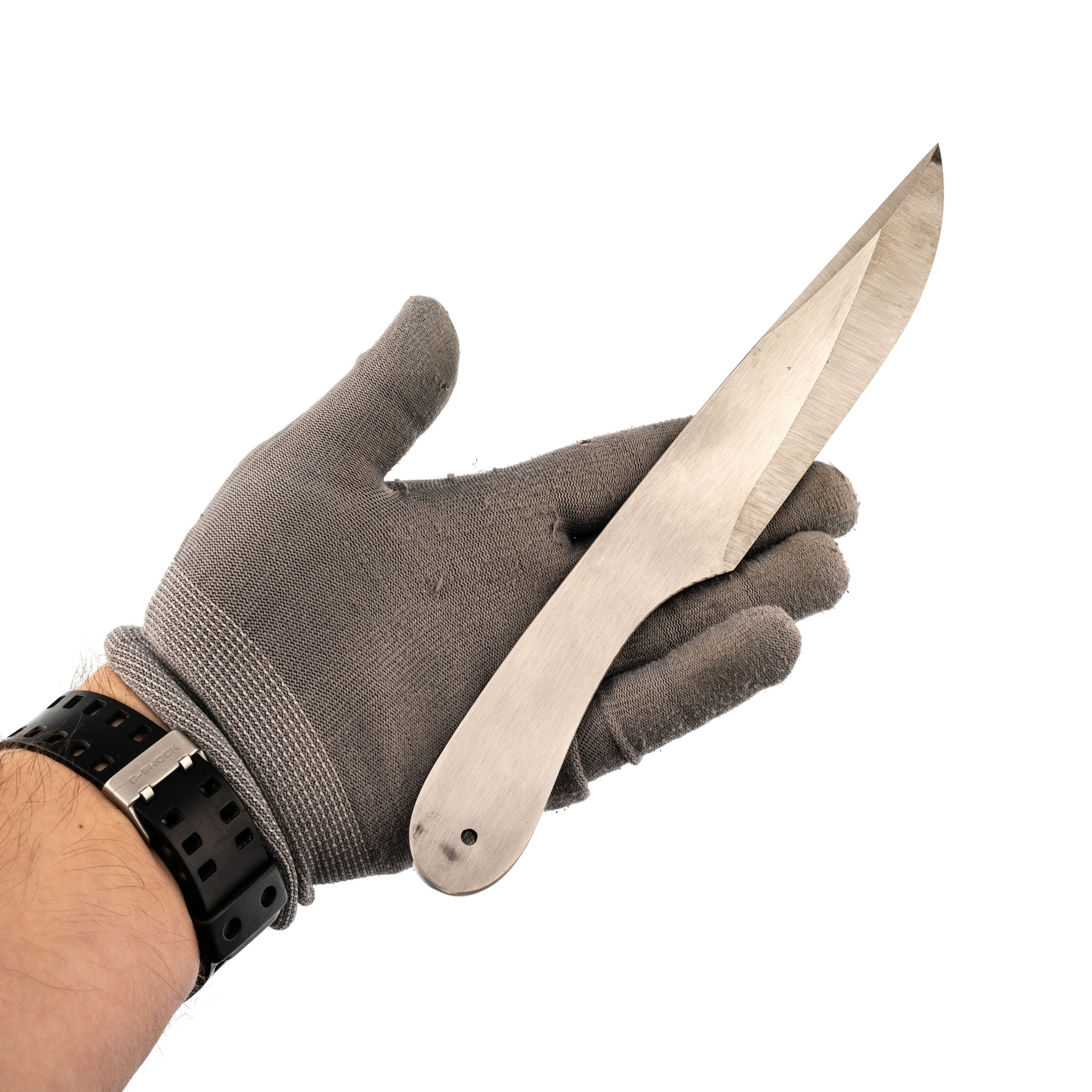 Метательный нож  Осетр сталь рессорная 65Г - фото 4