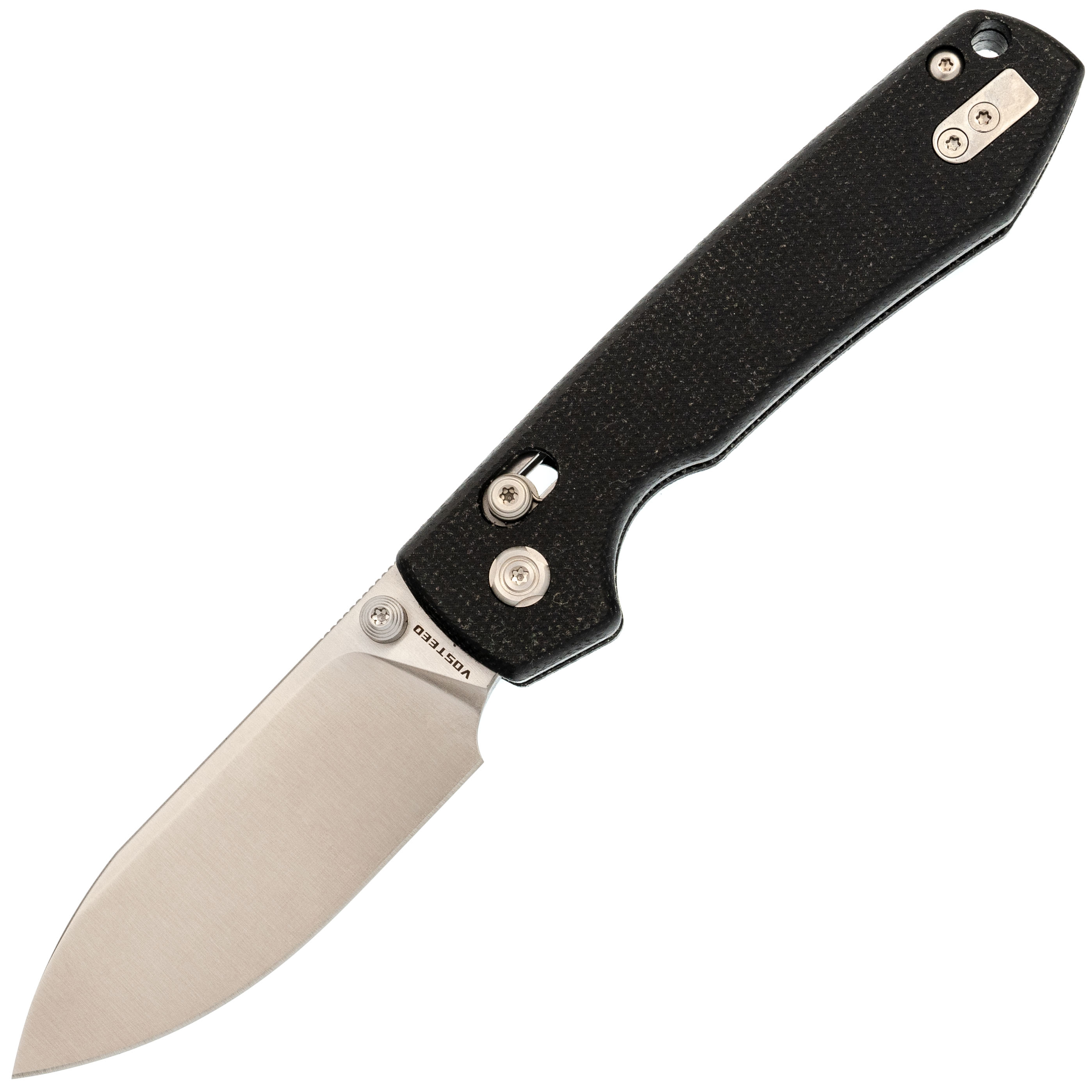 Складной нож Raccoon CB Vosteed, сталь 14C28N, рукоять микарта, черный - фото 1