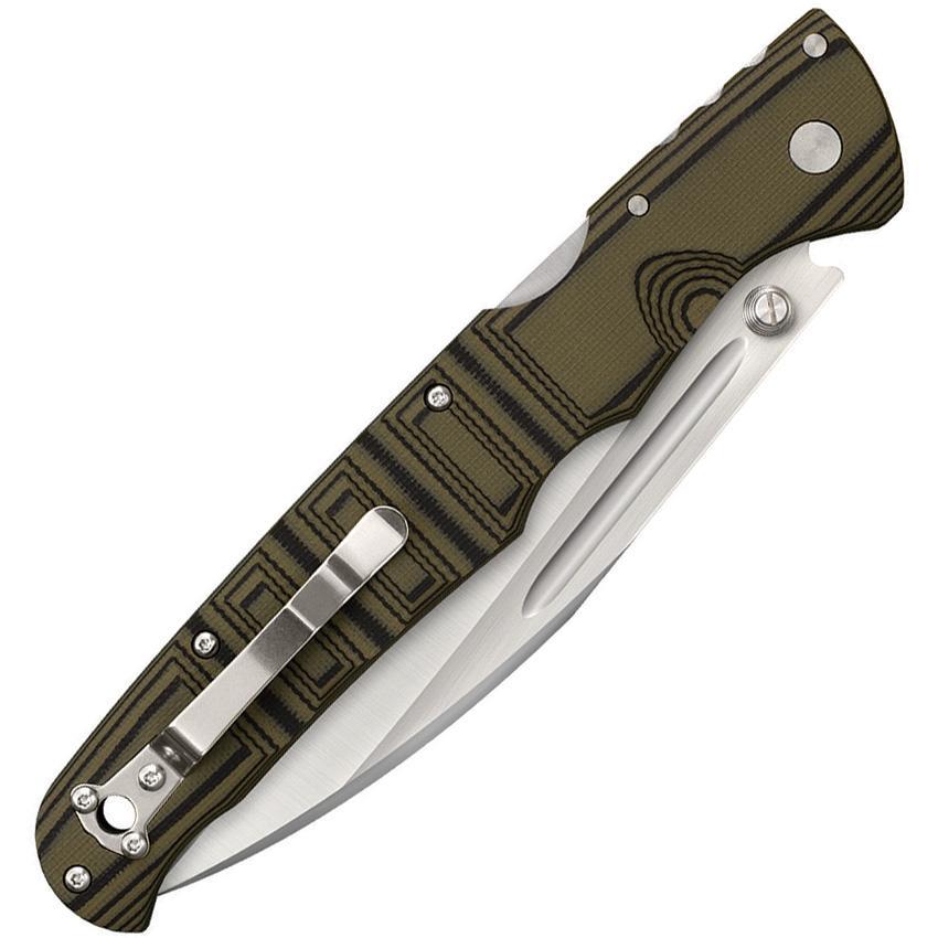 Складной нож Frenzy 2 Green/Black Cold Steel, сталь CPM-S35VN, рукоять G10 - фото 3